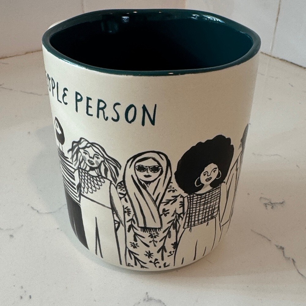 People Person Ceramic Mug - Cream and Black - Picture 2 of 6